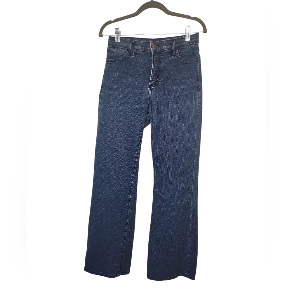 NYDJ Women's Blue High Rise Bootcut Lift Tuck Technology Jeans Size 2